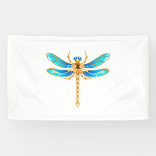 Gold jewellery dragonfly insect vip fun vector ima banner