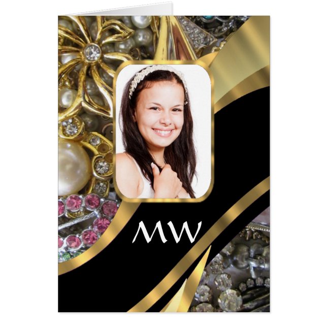 Gold jewellery photo background (Front)