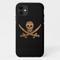 Gold Jolly Roger