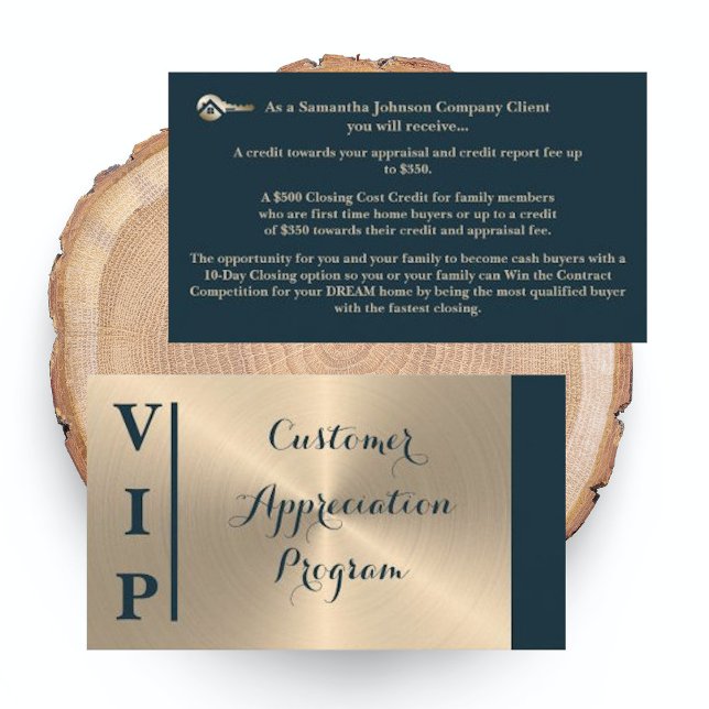 Gold Key VIP Real Estate Client Appreciation Card (Creator Uploaded)