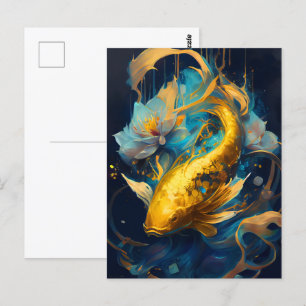 Gold Koi :: Postcard