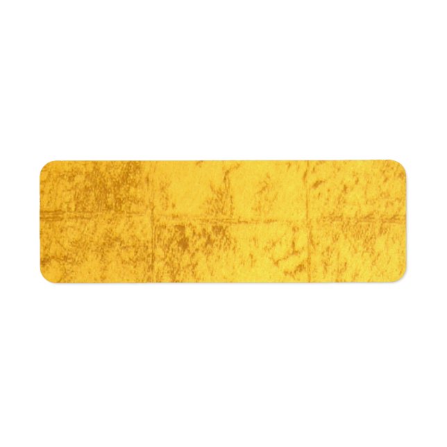 Gold Label Return Address Label (Front)