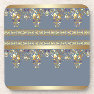 Gold lace coaster
