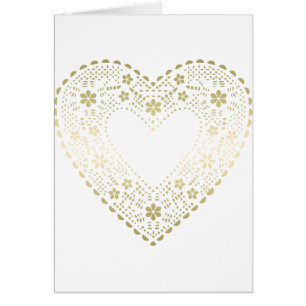 Gold Lace Heart