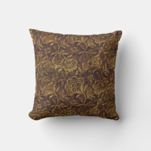 Gold Lace Pattern Cushion