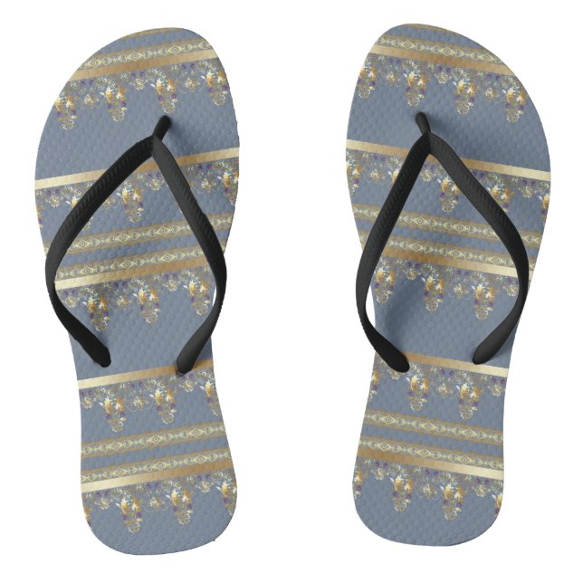 Gold lace thongs (Footbed)