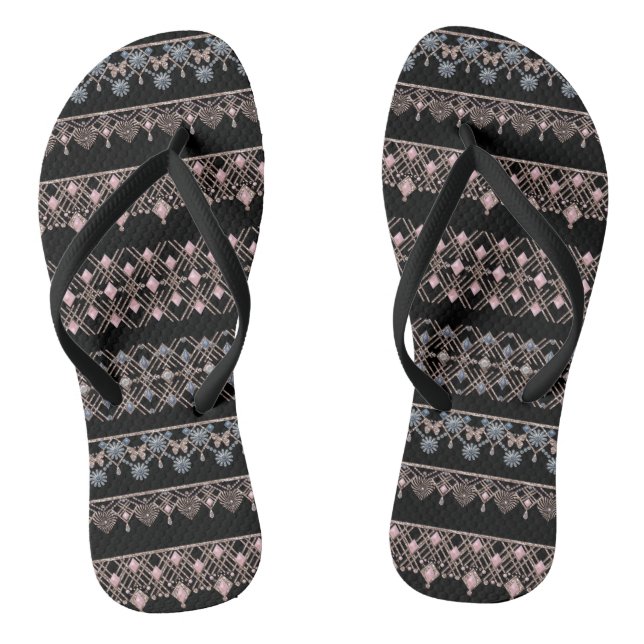 Gold lace thongs (Footbed)