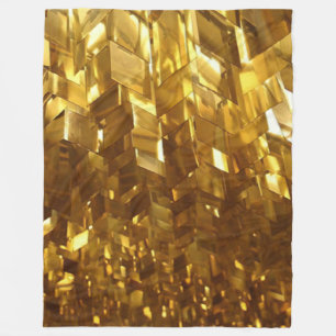 gold lamps fleece blanket