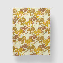 Gold Large Vintage Victorian Floral Roses Texture