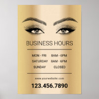 Gold Lashes Makeup Artist Salon Opening Hours