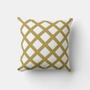 Gold Lattice Cushion
