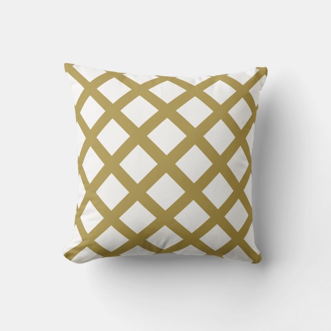 Gold Lattice Cushion (Front)