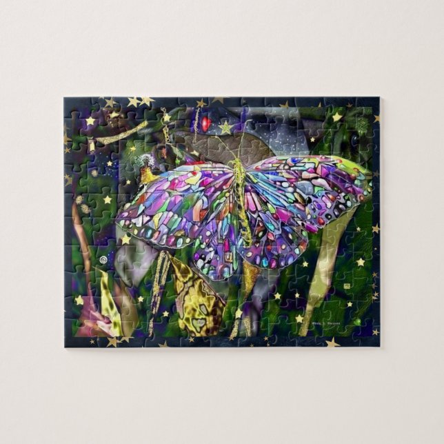 Gold Leaf  Butterfly Jigsaw Puzzle (Horizontal)
