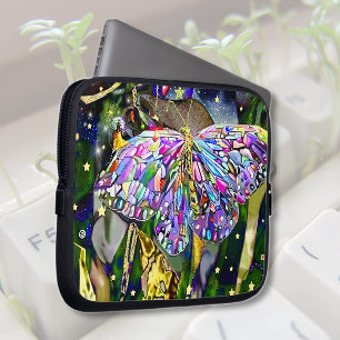 Gold Leaf Butterfly Laptop Sleeve