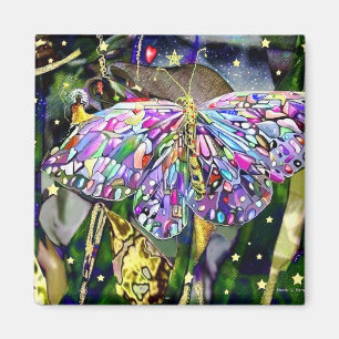 Gold Leaf Butterfly Magnet