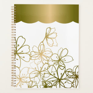 Gold Leaf Cherry Blossom Design An Elegant Japan Planner
