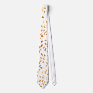 Gold Leaf Confetti Pattern Tie