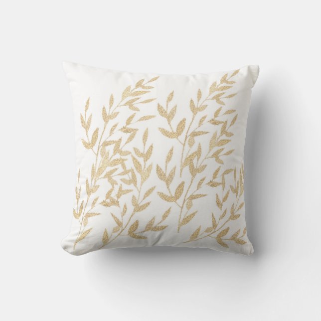 gold leaf cushion (Front)