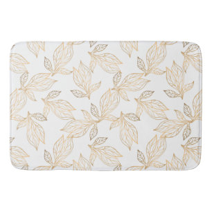 Gold Leaf Designer Large Bath Mat