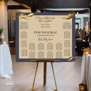 Gold Leaf Impasto Noir  Poster