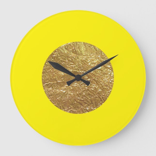 Gold Leaf Large Clock (Front)