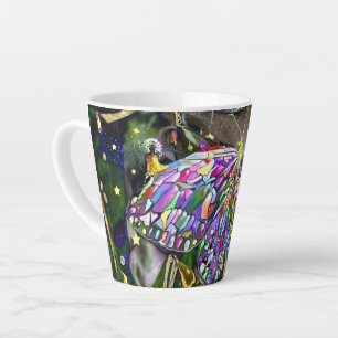 Gold Leaf New Year Butterfly Latte Mug