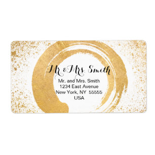 Gold Leaf Spray Postage & Stationary