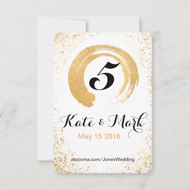 Gold Leaf Spray Reception Accessories (Front)