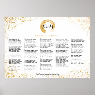 Gold Leaf Spray Reception Accessories Poster