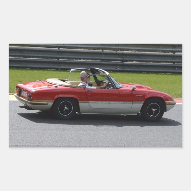 Gold Leaf Team Lotus Elan Rectangular Sticker (Front)