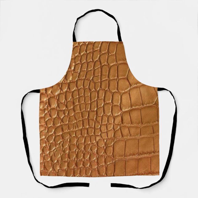 Gold leather texture luxury  apron (Front)