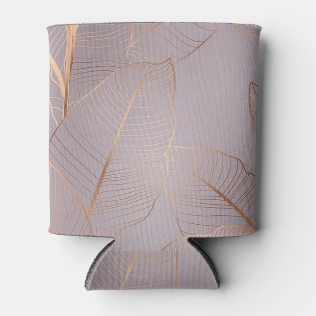 Gold Leaves Can Cooler (Front)