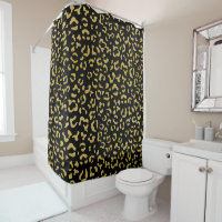 Gold Leopard, Gold Glitter, Leopard Pattern