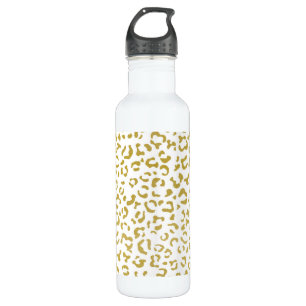 Gold Leopard, Gold Glitter, Leopard Print 710 Ml Water Bottle