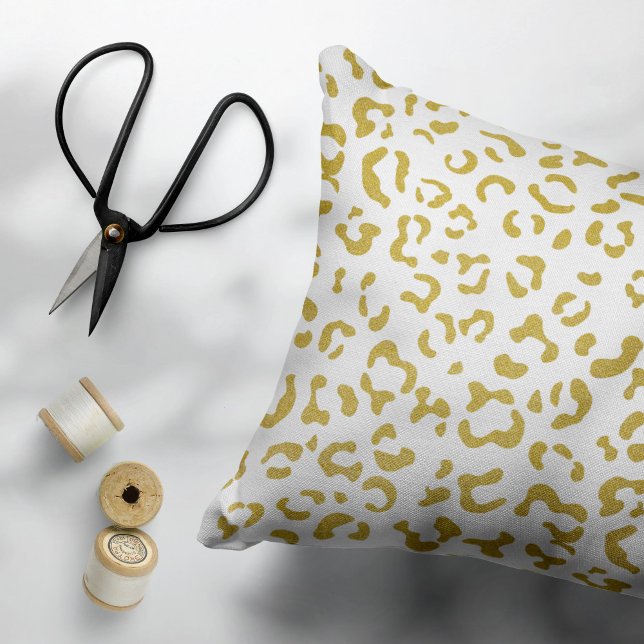 Gold Leopard, Gold Glitter, Leopard Print Pillowcase (Creator Uploaded)