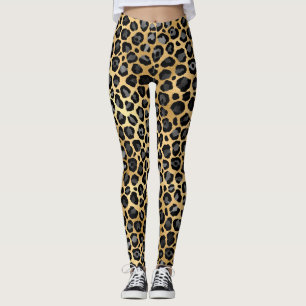 Gold Leopard Leggings
