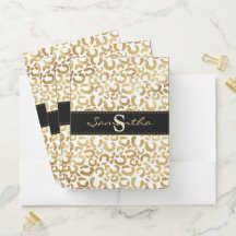 Gold leopard print custom