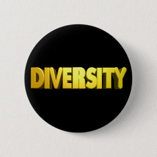 Gold Letter Diversity Button