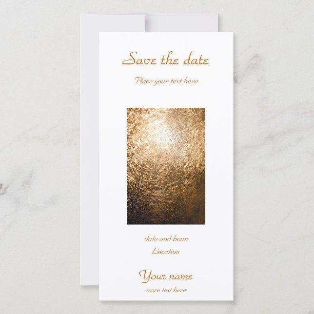 Gold Light 001 Save The Date (Front)