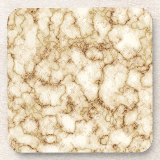Gold light black marble texture coaster (Front)