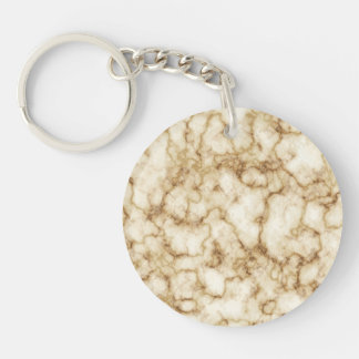 Gold light black marble texture key ring