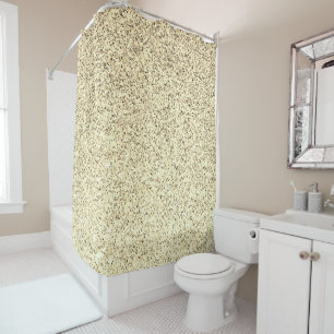 Gold light soft glitter sparkles shower curtain