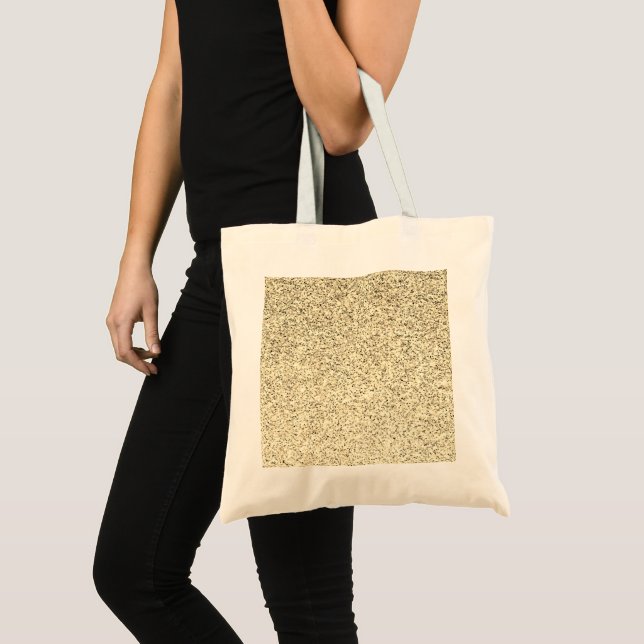 Gold light soft glitter sparkles tote bag (Front (Product))