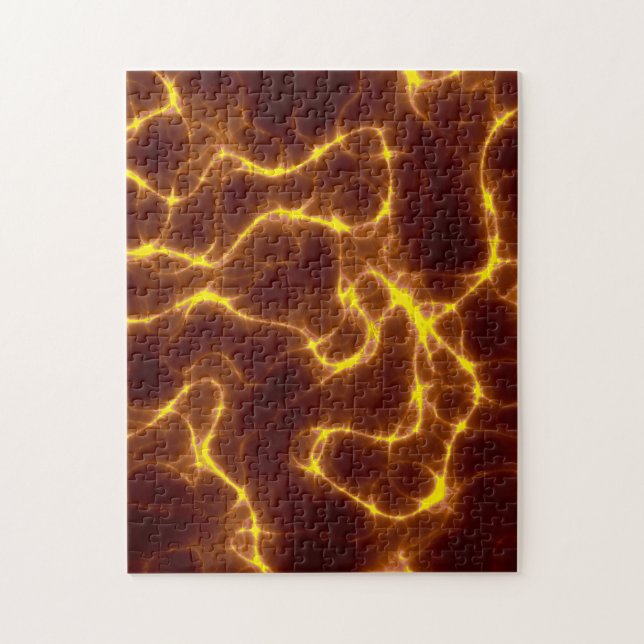 Gold Lightning Puzzle (Vertical)