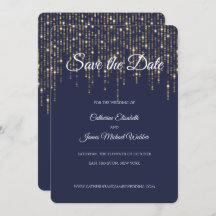 Gold Lights, Midnight Blue, Save the Date