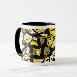 GOLD Line – Elegant Minimal Abstract Mug