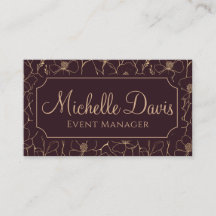 Gold Line Floral Luxurious Fine Line Stationery