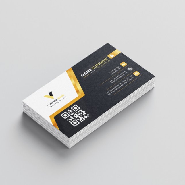 Gold Line Style Luxury  Business Card (Creator Uploaded)