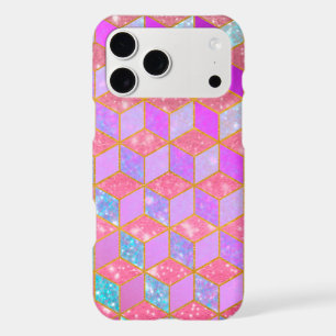 Gold Lined Diamond-Shaped Hexagon in Pastel V