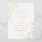 Gold Lined Floral White & Foil Wedding 